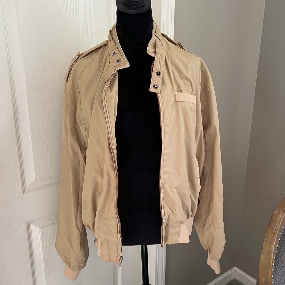 Men's Classic Tan Military Jacket